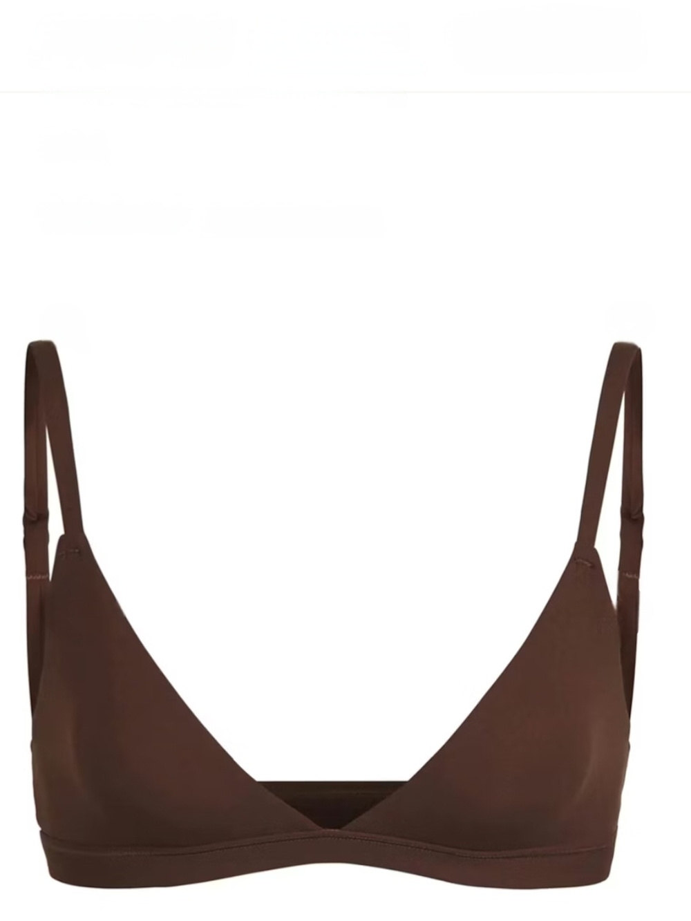 SKIMS Fits Everybody Wireless Triangle Bralette. Color: Coaco, Size: 3X NWT